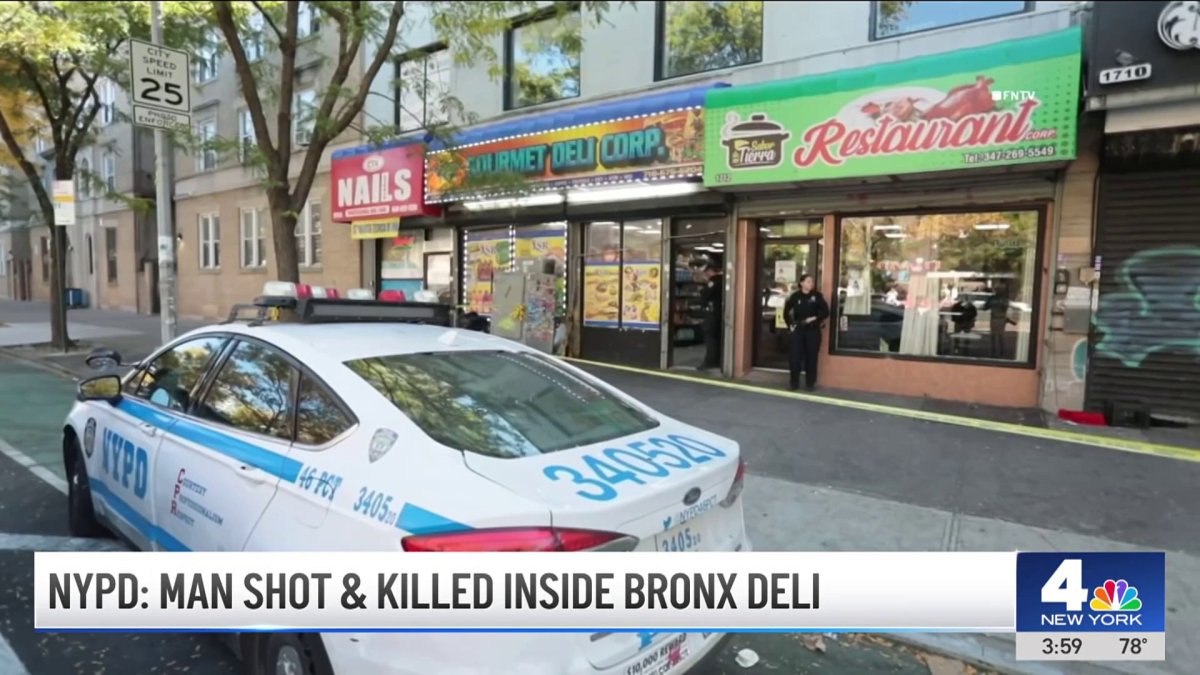 Man shot and killed inside Bronx deli: Police – NBC New York