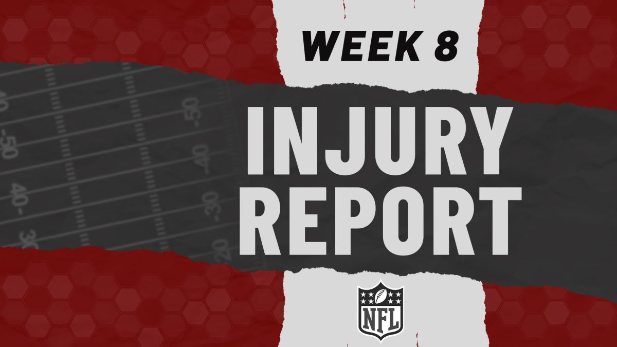NFL Week 8 injury report, status updates NBC New York