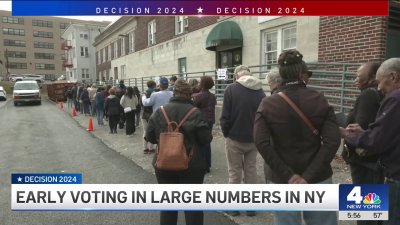 Residents showing up in large numbers for early voting in New York