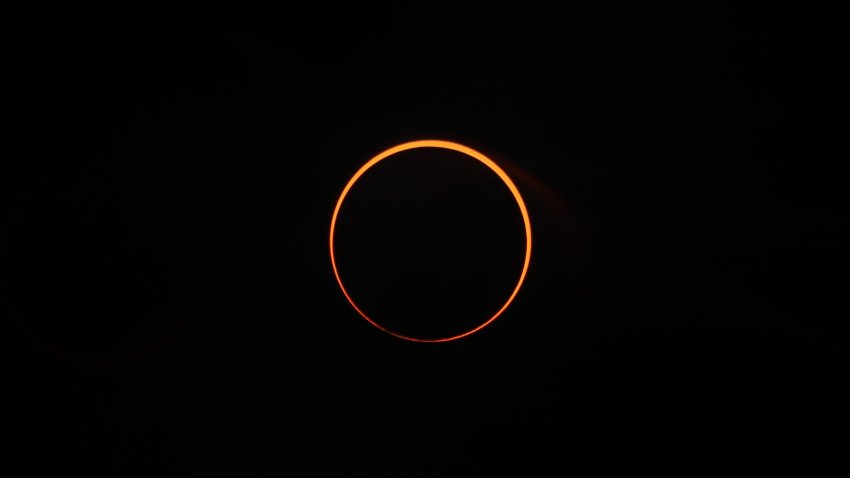 Solar eclipse "ring of fire" in Aceh, Indonesia