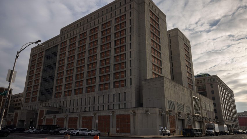 A general view shows the Metropolitan Detention Center where Ghislaine Maxwell is being held, in Brooklyn, New York on November 28, 2021. (Photo by Yuki IWAMURA / AFP) (Photo by YUKI IWAMURA/AFP via Getty Images)