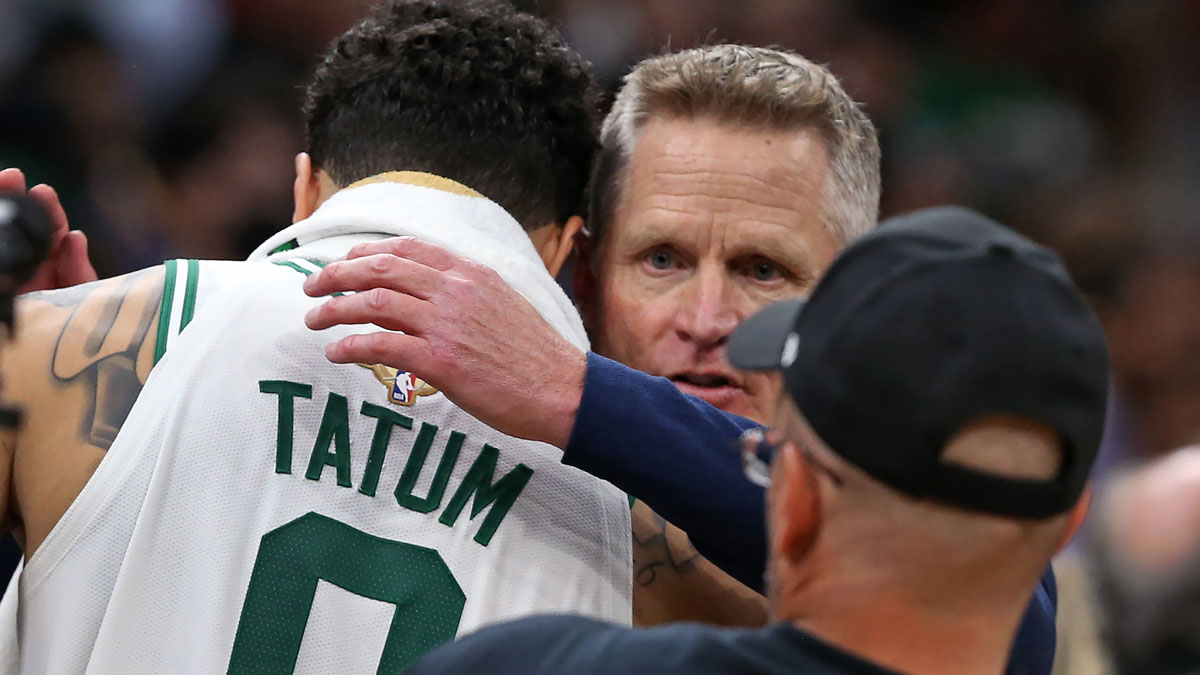 NBA fans humorously blame Steve Kerr for Jayson Tatum’s stellar game vs. Knicks