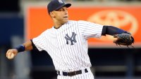 Sep 4, 2014; Bronx, NY, USA; New York Yankees shortstop Derek Jeter (2) warms up before the game against the Boston Red Sox at Yankee Stadium. Mandatory Credit: Anthony Gruppuso-USA TODAY Sports