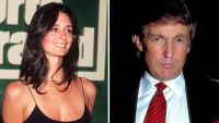 Stacey Williams at a Sports Illustrated event in 1996; Donald Trump in New York in 1993.