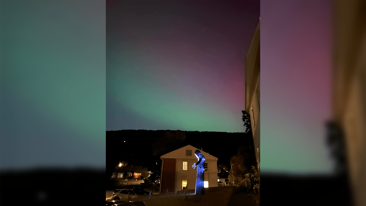 The Northern Lights over Naugatuck, CT (Image credit: Terri Shea)