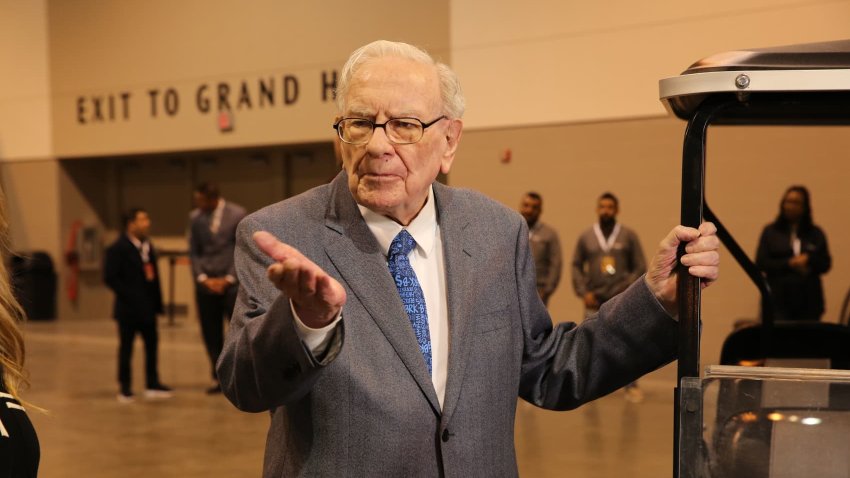 Warren Buffett ahead of the Berkshire Hathaway Annual Shareholder’s Meeting in Omaha, Nebraska. 