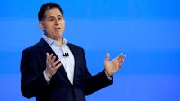 Michael Dell, chairman and chief executive officer of Dell Inc., speaks during the Dell Technologies World conference in Las Vegas, Nevada, US, on Monday, May 20, 2024.