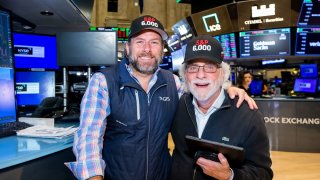 Traders work at the New York Stock Exchange (NYSE), Friday, November 8, 2024. 