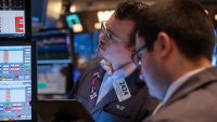 Traders work on the New York Stock Exchange (NYSE) floor on November 12, 2024 in New York City.