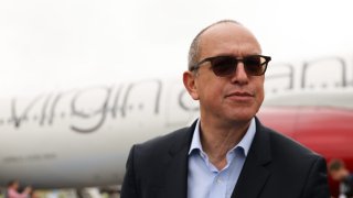 Shai Weiss, chief executive officer of Virgin Atlantic Airways Ltd., on day two of the Farnborough International Airshow in Farnborough, UK, on Tuesday, July 23, 2024. 