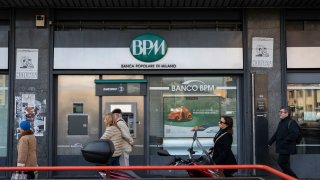 A Banco BPM SpA bank branch in Milan, Italy, on Friday, Nov. 15, 2024. 