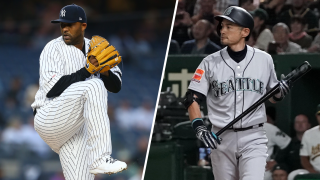 Split image of CC Sabathia and Ichiro