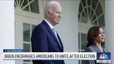 Biden encourages Americans to unite after election