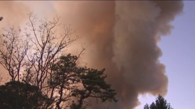 Lots of smoke in the air in New Jersey as 3 large wildfires burn hundreds of acres