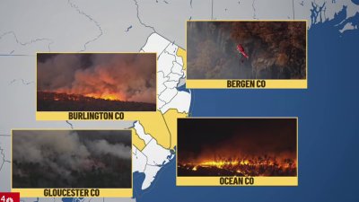 Crews continue to battle fires amid dangerous drought conditions in NJ