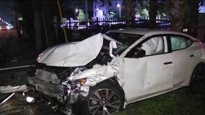 Crews remove woman from car after Brownsville crash