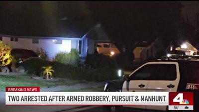 Two arrested in Chatsworth after armed robbery and pursuit