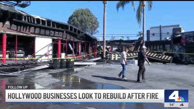 Hollywood businesses look to rebuild after destructive fire