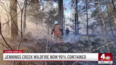 Jennings Creek wildfire now 90% contained