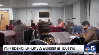 Maywood Park District employees working without pay