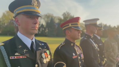 Ceremonial honor guard drill teams prepare for Inauguration Day