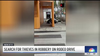 Man and woman robbed by thieves on Rodeo Drive