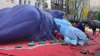 Ka-Bluey! Balloon pops during inflation day before Macy's Thanksgiving Day Parade