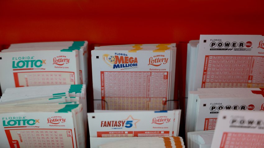 MIAMI, FLORIDA – MARCH 26: Mega Million lottery tickets at the La Esquina Tropical supermarket on March 26, 2024 in Miami, Florida. The Mega Millions jackpot has reached $1.13 billion for tonight’s drawing.  (Photo Joe Raedle/Getty Images)