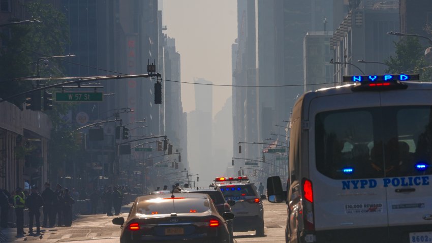 New York City officials issued an air quality alert on Saturday