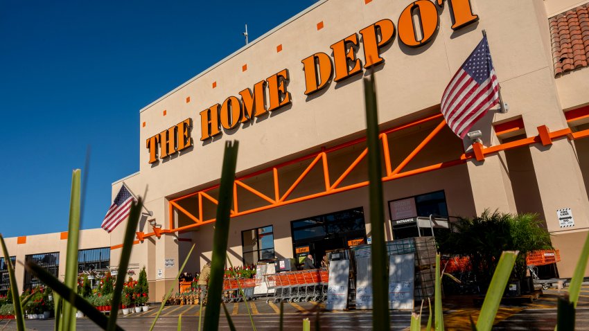 A Home Depot store in San Carlos, California, US, on Monday, Nov. 11, 2024. Home Depot Inc. is scheduled to release earnings figures on November 12. Photographer: David Paul Morris/Bloomberg via Getty Images