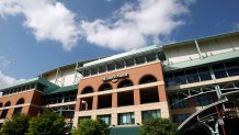 HOUSTON - APRIL 05:  Exterior views of Minute Maid Park on April 5, 2010 in Houston, Texas.  (Photo by Chris Graythen/Getty Images)