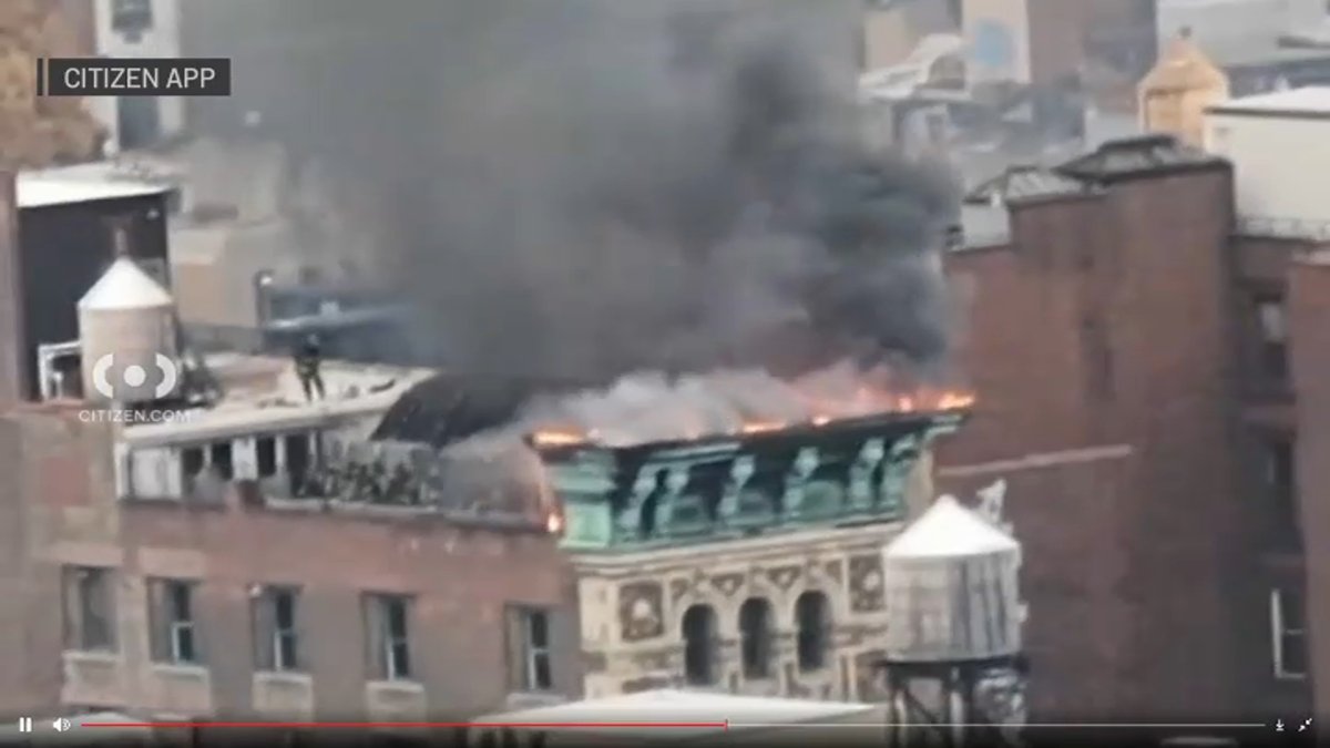 SoHo Rooftop Fire Sends Smoke Billowing Across NYC Skyline