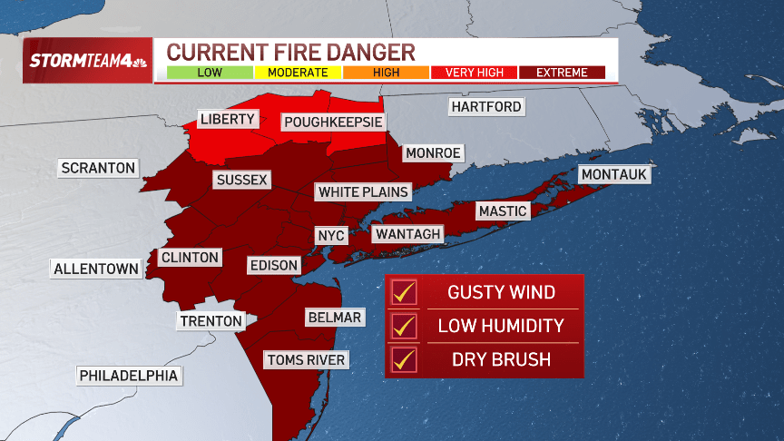 NJ wildfires map: Where are the fires burning? – NBC New York