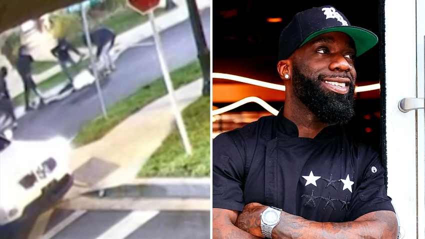 An NFL player turned award-winning celebrity chef and his companion were viciously attacked in Hyattsville on Tuesday as they were returning home from a night out.