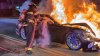 NY street racers scatter from cops, crashing in fiery fashion amid escape