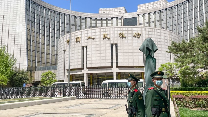 The People’s Bank of China (PBOC) building in Beijing, China, on Tuesday, April 18, 2023. 