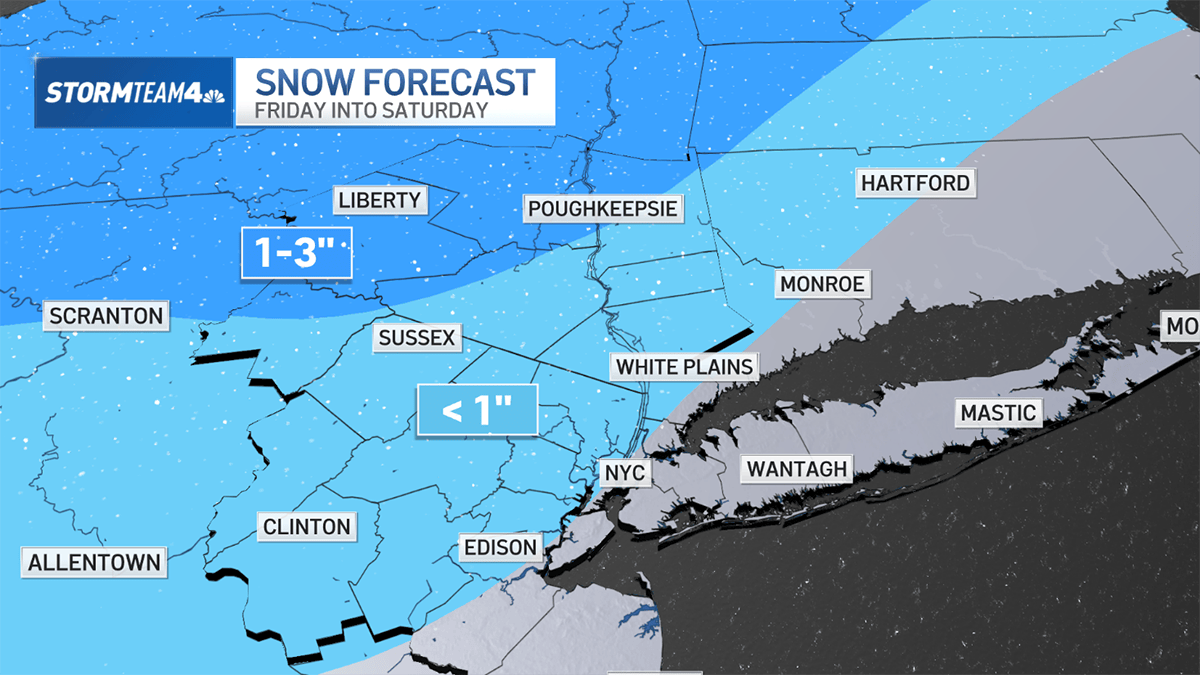 Snowflakes in NYC? Quick system may bring some flakes to tri-state ...