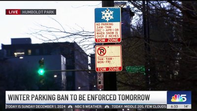 Overnight parking bans begin in Chicago