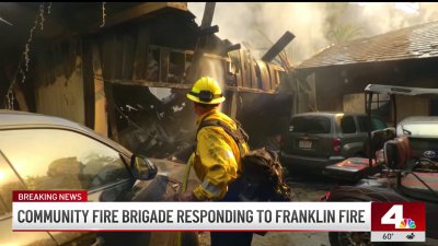 Community fire brigade responds to Franklin Fire