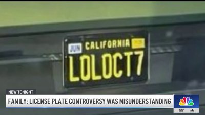 Custom license plate wasn't mocking Oct. 7 attack, family says