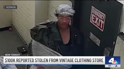 $100k reported stolen from vintage clothing store in Vernon