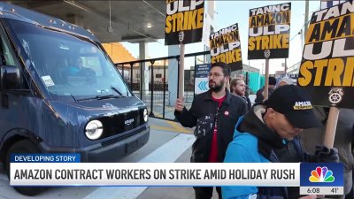 Amazon contract workers on strike amid holiday rush