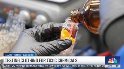 Testing clothing for toxic chemicals