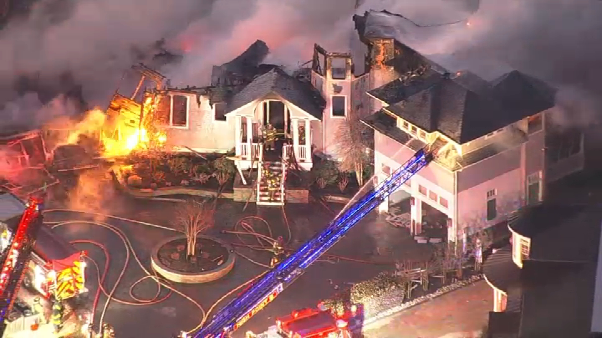 Hearth burns at massive waterfront home at Jersey Shore