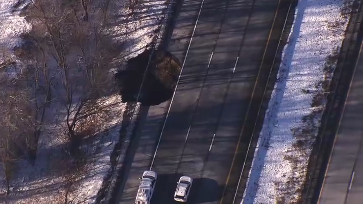 Sinkhole Shuts I-80 Eastbound After Holidays