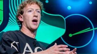 Mark Zuckerberg, chief executive officer of Meta Platforms Inc., during the Acquired LIVE event at the Chase Center in San Francisco, California, US, on Tuesday, Sept. 10, 2024.