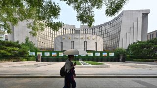 The People’s Bank of China, the country’s central bank, in Beijing in July 2024. 