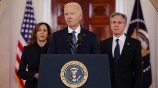 U.S. President Joe Biden speaks after negotiators reached a phased deal for a ceasefire in Gaza between Israel and Hamas, during remarks at the White House in Washington, U.S., Jan. 15, 2025.