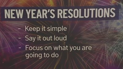 Psychologist offers advice for sticking to resolutions for the new year