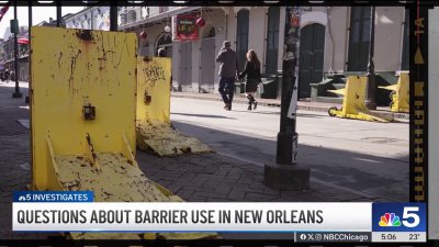 New Orleans' 700-pound anti-vehicle barriers weren't deployed ahead of ramming attack